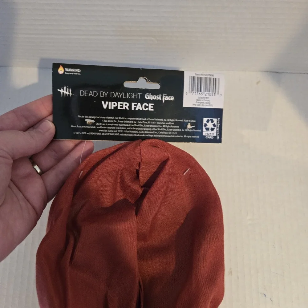 Dead By Daylight- Viper Face‎ Mask - Adult Mask - Fun World New
